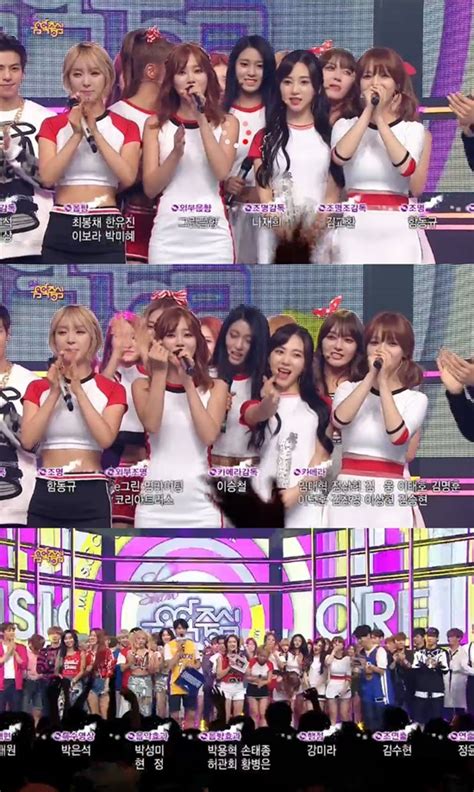 Aoa 음악중심 눈물의 1위씨스타 빅뱅 꺾었다 연예 기사 더팩트