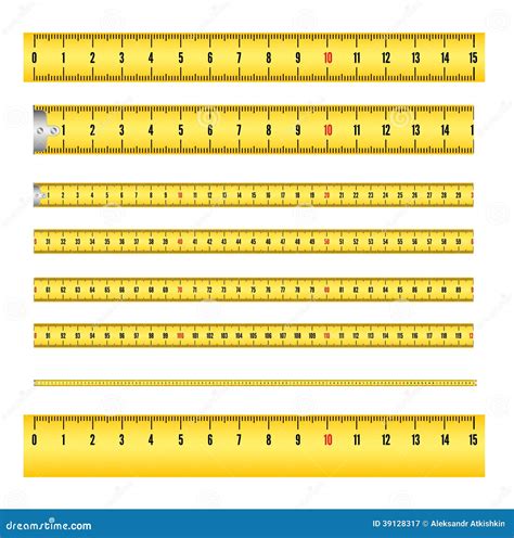 Measuring Tape Mm Stock Illustrations – 195 Measuring Tape Mm Stock ...