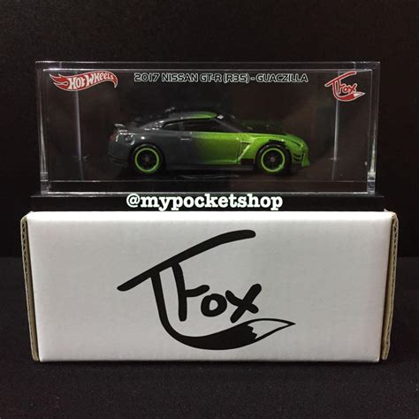Reserved Hot Wheels Nissan Gt R R Guaczilla Hotwheels Tanner Fox Tfox Rare