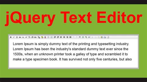 How To Create Jquery Text Editor With Cleditor Cleditor WYSIWYG