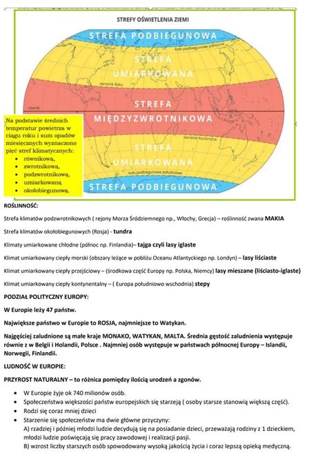 Rodowisko Przyrodnicze I Ludno Europy Geografia Jako Pdf