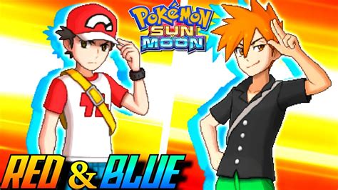 Pokémon Sun And Moon Trainer Red And Blue Battle Full Team Youtube