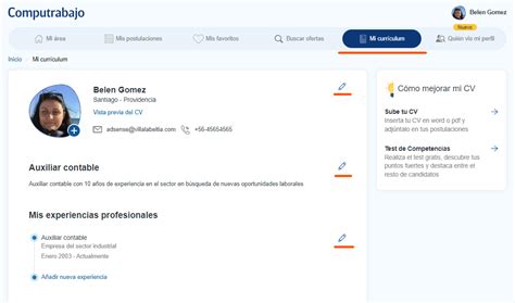 C Mo Puedo Actualizar O Modificar Mi Curr Culum Computrabajo