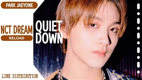 Nct Dream Quiet Down Line Distribution Color Coded By Park Jaeyone