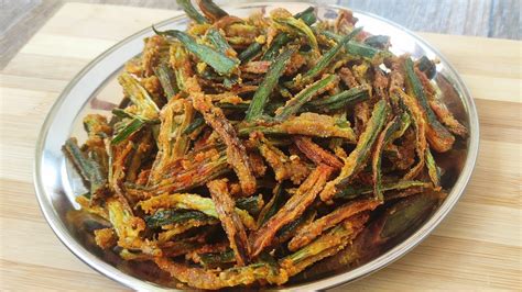 Kurkure Bhindi Fry Recipe How To Make Crispy Bhindi Bhindi Kurkuriokra Bhindi Fry Youtube