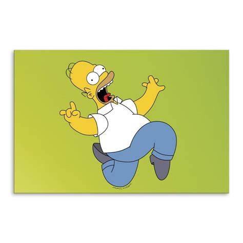 Placa Decorativa Em MDF Homer Simpson Gritando 20x30 Camicado