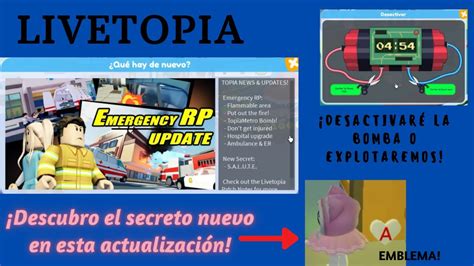 CONSIGO EMBLEMA DEL SECRETO NUEVO EN LA ACTUALIZACIÓN DE LIVETOPIA NOS