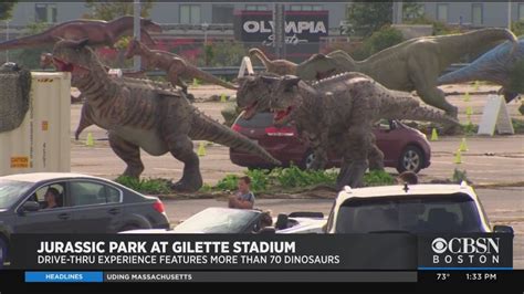 Jurassic Quest Brings Dinosaurs To Gillette Stadium Youtube