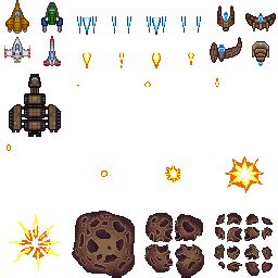 Asteroids Game sprites atlas | OpenGameArt.org