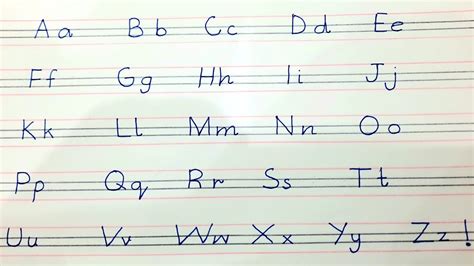 Neat And Clean Handwriting Capital And Small Alphabets Youtube