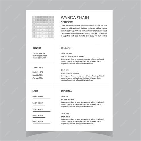 Premium Vector Resume And Cover Letter Template Minimalist Resume Cv Template Cv Professional