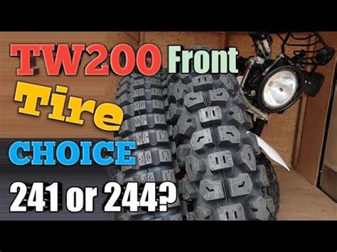 Yamaha TW200 Front Tire Shinko 241 Or 244 YouTube