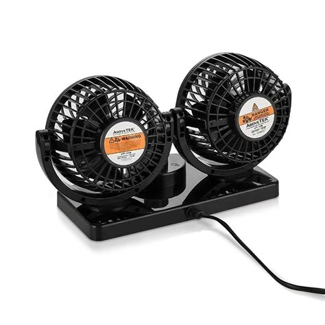 Dual Head Car Fan 12v Dc Electric 2 Speed Fans Fivejoy