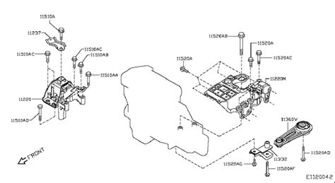 11210JD20B Nissan подушка (опора двигателя правая)