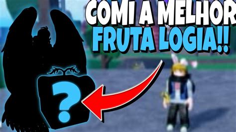 COMI A MELHOR FRUTA LOGIA DO BLOX FRUITS Roblox YouTube