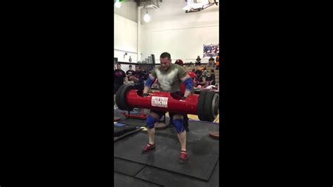 Adam Derks Sets Us Strongman Record With 360 Log Press Youtube