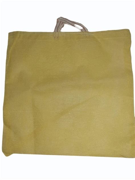 Handled Light Brown Base Plain Cottoplastic Carry Bag At Rs 13 Piece