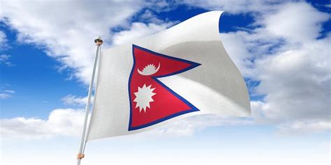 Ilustra O D Da Bandeira Do Nepal Foto Premium