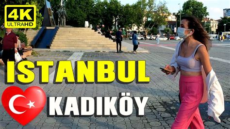 Istanbul Walk in KADIKÖY PIER Walking Tour 8 July 2021 4k UHD 60fps