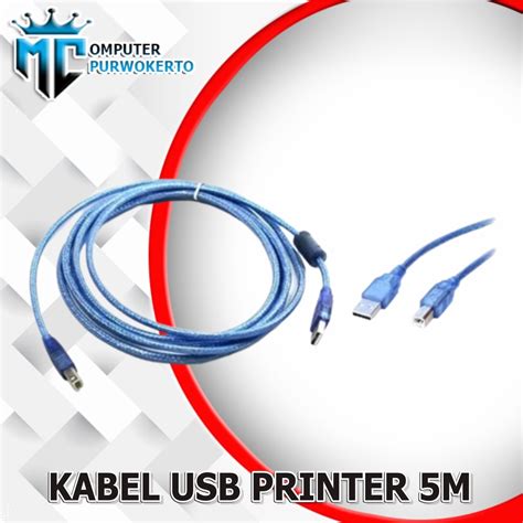 Jual Kabel Usb Printer 5m Cable Usb To Printer 5 Meter Shopee Indonesia