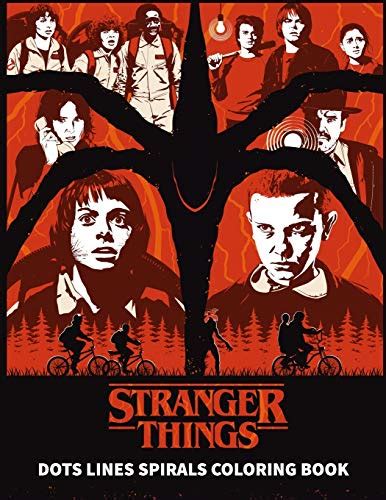 Stranger Things Dots Line Spirals Coloring Book Tv Series