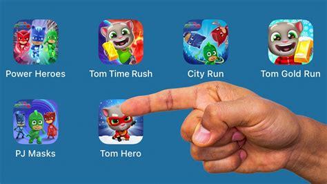 Pj Masks Power Heroes Talking Tom Time Rush Pj Masks City Run Tom Gold