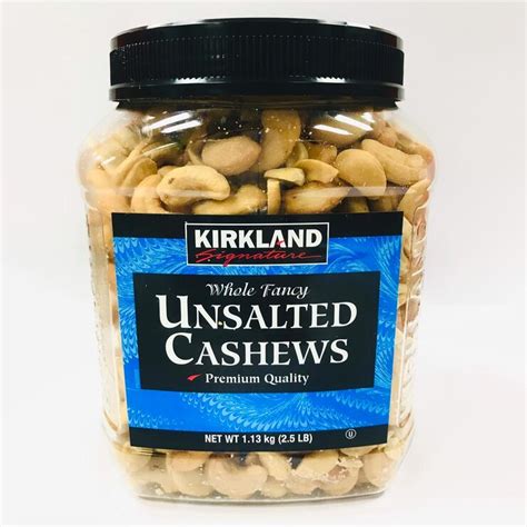 Kirkland Signature Whole Fancy Unsalted Cashews Kg Costco Uk