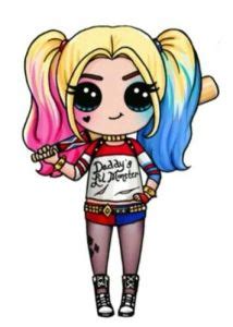 Coloriage Harley Quinn Kawaii Harley Quinn By Draw So Cute Art