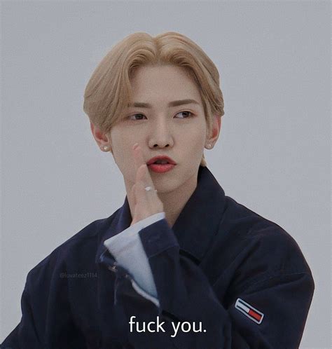 Ateez Yeosang Edit Quote Funny Reaction Pictures Funny Photos