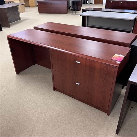 Indiana Furniture Cherry Desk Credenza With Drawer Lateral