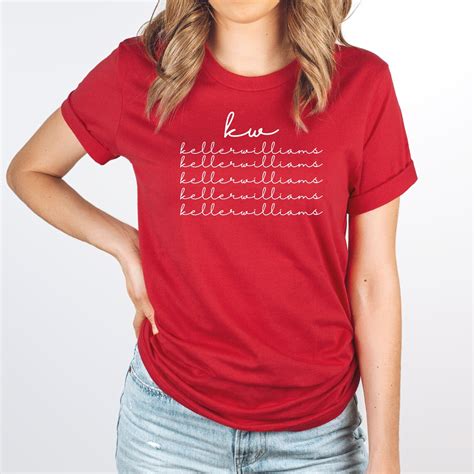 Kw Keller Williams Cursive Logo Womens T Shirt Keller Etsy