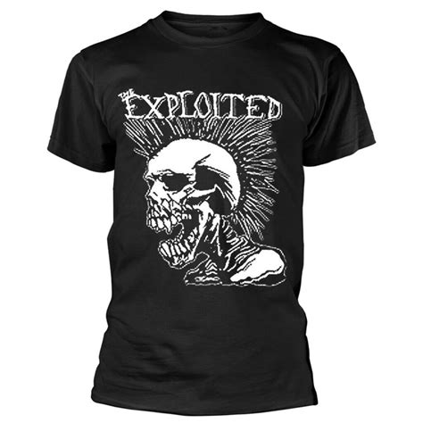 The Exploited Mohican Skull T