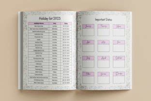 Family Monthly Calendar 2023 | Planner Graphic by Interior Creative ...