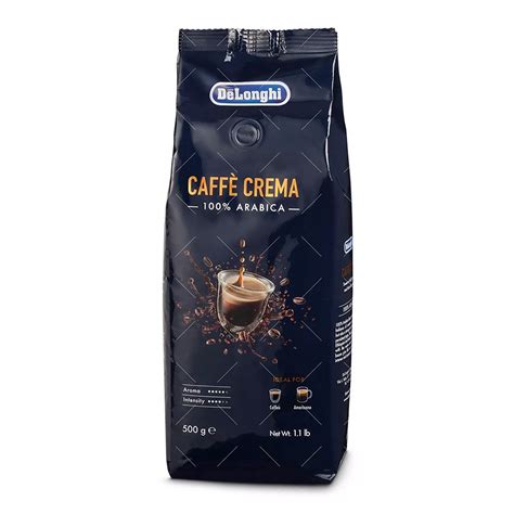 Purchase DeLonghi Caffe Crema 100 Arabica Coffee Beans 500g Online At