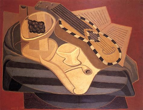 TICMUSart The Guitar With Inlay Juan Gris 1925