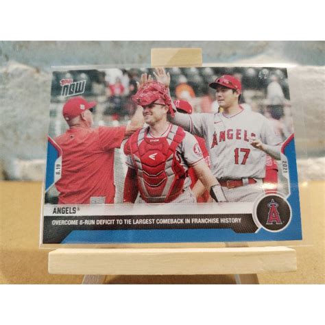 2021 Topps Now Shohei Ohtani 大谷翔平 限量49張 球員卡 819 天使絕地大逆轉 蝦皮購物