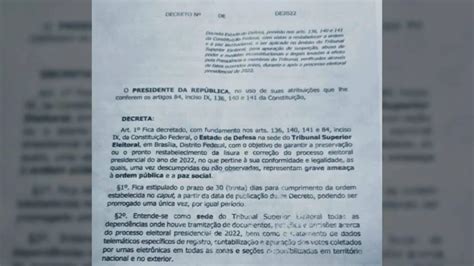 PF investiga impressões digitais encontradas na minuta do golpe