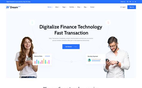 Fintech Technology HTML5 Template