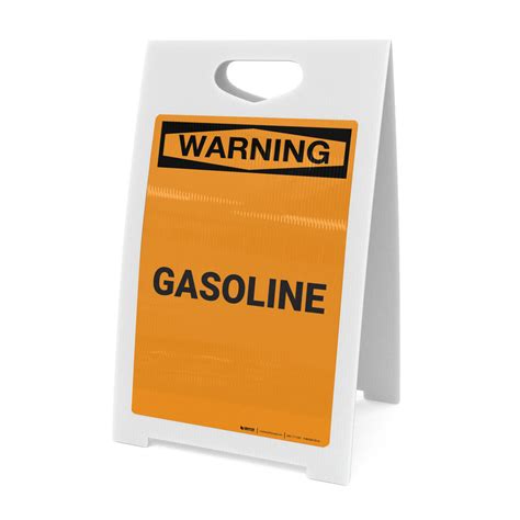 Warning Gasoline A Frame Sign