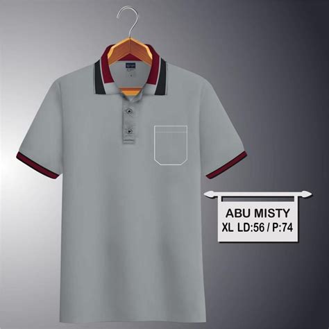 Jual Liso Wear Kaos Polo Shirt Polos Saku Kerah Kombinasi Kaos