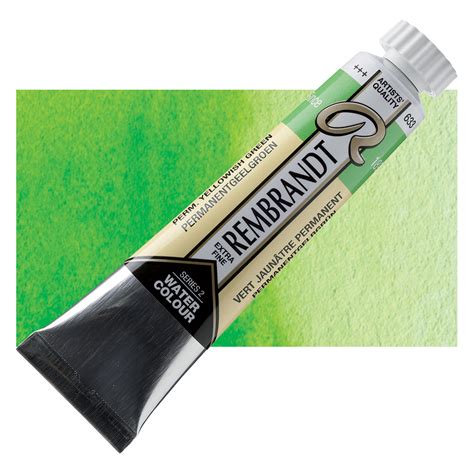 Rembrandt Artist Watercolors Permanent Yellow Green 20 Ml Tube