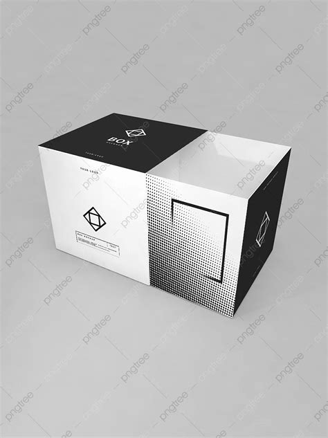 3d Paper Packaging Box Prototype Model Template Download On Pngtree