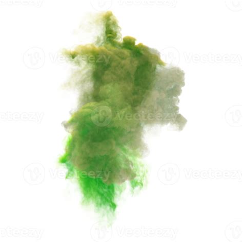 Efecto De Humo Verde Realista Png