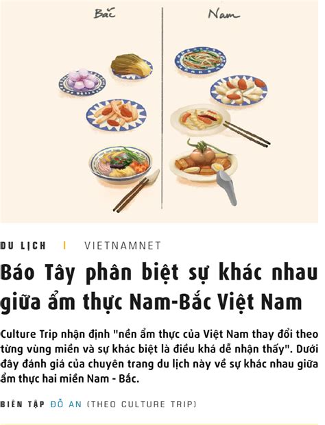 Báo Tây điểm danh những khác nhau thú vị giữa ẩm thực Nam Bắc Việt Nam