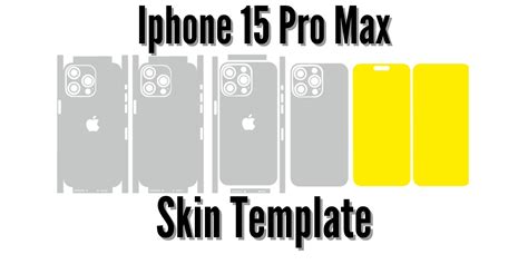 IPhone 15 Pro Max Template Skin Vector IPhone 15 Pro Max Skin Template