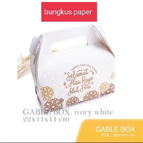 Jual GABLE BOX 22 X 11 X 11 Box Lebaran Hampers Shopee Indonesia