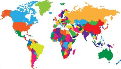 World Map In Color