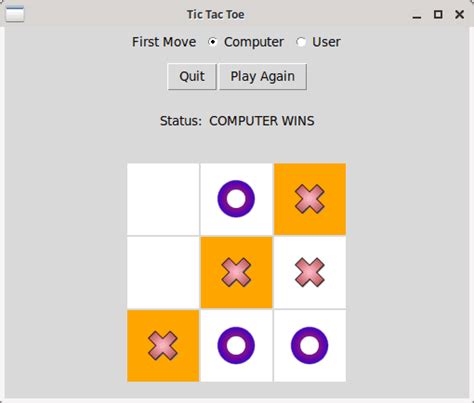 Tic Tac Toe GUI Practice Python Projects