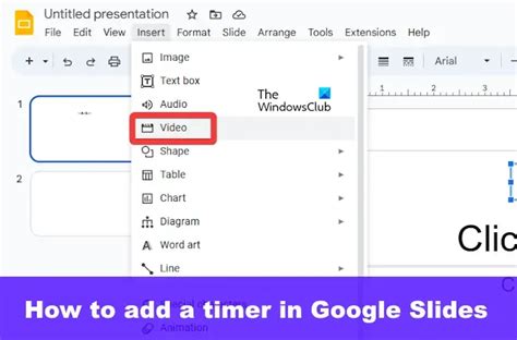 Comment ajouter une minuterie dans la présentation Google Slides TWCB