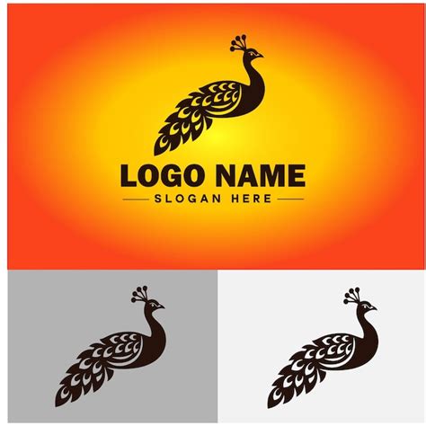 Premium Vector Peacock Logo Luxury Style Icon Company Brand Business